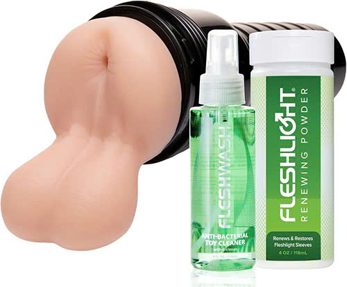 Combo cho nam: âm đạo giả + gel + vệ sinh bằng dung dịch